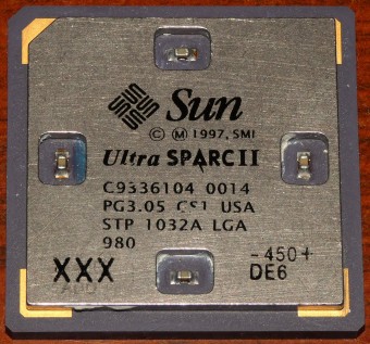 Sun Ultra SPARC II 450+ MHz CPU XXX PG3.05 GS1 USA, STP 1032A, LGA 980 STP, SMI 1997